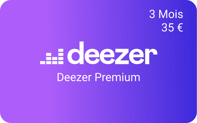 Deezer Premium gift cards