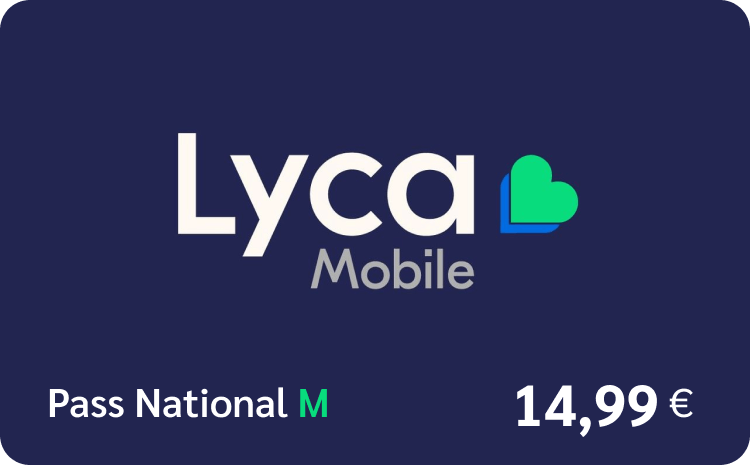 Lycamobile Pass National M - €14.99