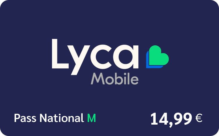 Lycamobile Pass National M Bonanza - 14,99 €